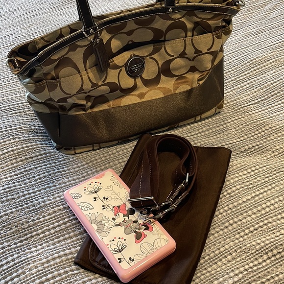 Brown Coach Diaper Bag - Picture 10 of 13